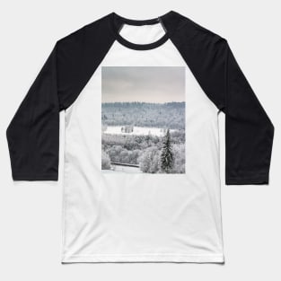 Snowy-bound view Baseball T-Shirt